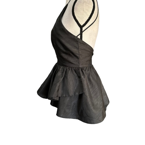 Lulu’s Peplum Black Top in Size Small - Picture 2 of 5